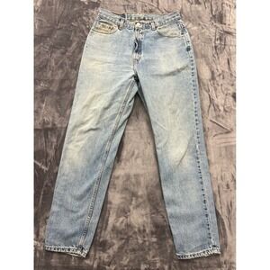 Levi's 512 Slim Fit Tapered Leg Jeans Womens 29.5 Light Wash Vintage High Rise